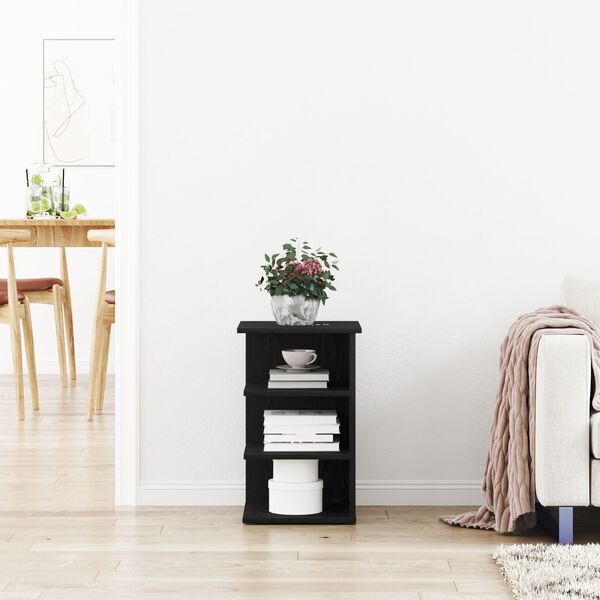 vidaXL Šoninė spintelė Juodas ąžuolas 35 x 35 x 55 cm Apdirbta mediena