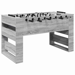 vidaXL Fuzbolas stalas Pilka Sonoma 146,5 x 74 x 85 cm