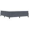 vidaXL Lovos rėmas su čiužiniu Tamsiai pilka 180 x 200 cm audinys