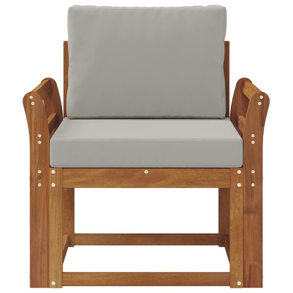 vidaXL Lauko sofa Tvirta akacijos mediena ir poliesteris