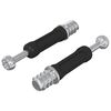 vidaXL Kam&scaron;čio varžtas 2 pcs Sidabrinė ir juoda M6 x 40 mm Metalas