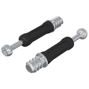 vidaXL Kam&scaron;čio varžtas 2 pcs Sidabrinė ir juoda M6 x 40 mm