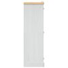 vidaXL Drabužių spinta, balta, meksikinė pušis, Corona, 2 durų