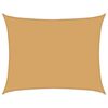 vidaXL Burė nuo saulės, smėlio, 6x7m, HDPE, 160g/m&sup2;, stačiakampė