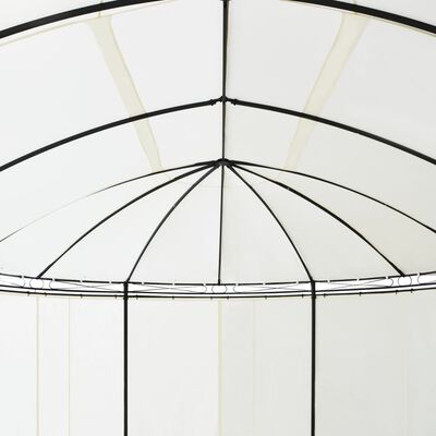 vidaXL Pavėsinė, 530 x 350 x 265 cm, kreminė balta