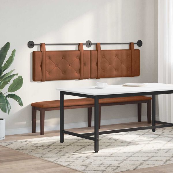 vidaXL Kabantysis galvūgalis Ruda 170 x 55 x 5 cm Antikinis PU