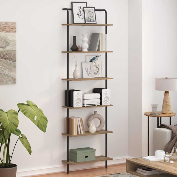 vidaXL Knygų lentyna Amatininkų ąžuolas 60 x 24 x 203 cm