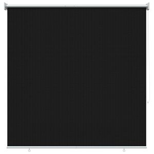 vidaXL Lauko roletai 90% UV blokavimui Juoda 140 x 140 cm HDPE