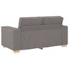 vidaXL Sofa 3 pcs Taupe 220 x 80 x 84 cm Lino mi&scaron;inio audinys