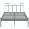 vidaXL Lovos rėmas, pilkos spalvos, 120x200cm, metalas