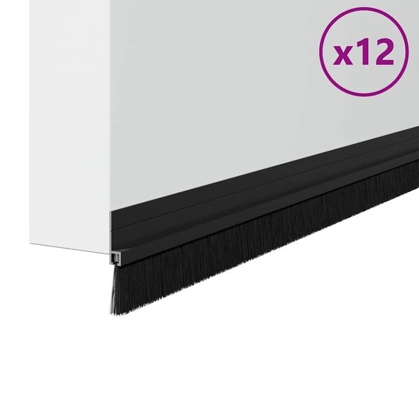 vidaXL Savaranki&scaron;kai klijuojami durų &scaron;epetėlių sandarikliai 12 pcs