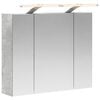 vidaXL Vonios veidrodžio spinta Betono pilka 60 x 14,5 x 50 cm