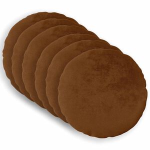 vidaXL Pagalvėlės užvalkalas 6 pcs HEERLEN &Scaron;viesiai rudas &Oslash; 30 cm