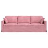 vidaXL Sofa Rožinė 228 x 78 x 80 cm Aksomas