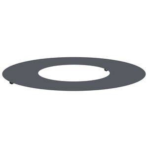 vidaXL tinkamas plok&scaron;čiam medžio žiedui Antracitas &Oslash;30 / 60 cm Plienas