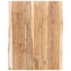 vidaXL Stalvir&scaron;is, 80x(50-60)x3,8cm, akacijos medienos masyvas