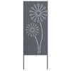 vidaXL Sodo privatumo ekranas &bdquo;Fretwork&ldquo; Antracitas 50 x 140 cm