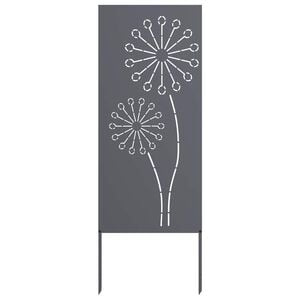 vidaXL Sodo privatumo ekranas &bdquo;Fretwork&ldquo; Antracitas 50 x 140 cm