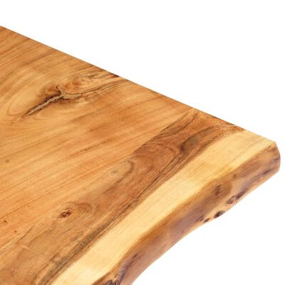 vidaXL Stalviršis, 100x(50-60)x2,5cm, akacijos medienos masyvas