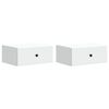 vidaXL Sieninis naktinis staliukas 2 vnt. Balta 49 x 34,5 x 20 cm