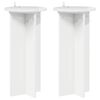vidaXL Augalų stovas 2 pcs Itin blizgi balta 29,5 x 29,5 x 60 cm
