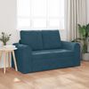 vidaXL Sofa lova 60cm Mėlyna Aksomas