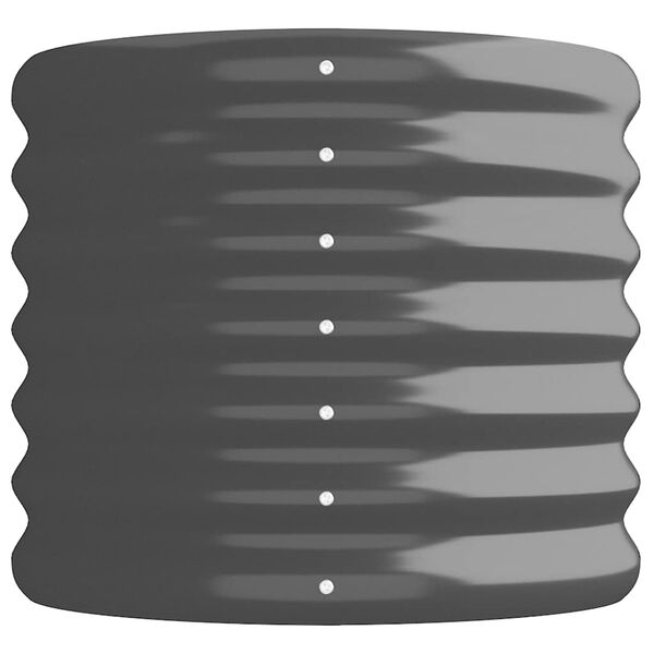 vidaXL Aukštas sodo lovelis, antracito, 224x40x36cm, cinkuotas plienas