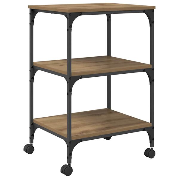 vidaXL Spausdintuvo laikiklis Amatininkų ąžuolas 50 x 41 x 75 cm