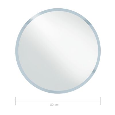 equator smog Inhale vidaXL Vonios kambario veidrodis su LED, 80cm | vidaXL.lt