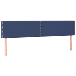 vidaXL Galvūgaliai, mėlynas, 200x5x78/88 cm, audinys
