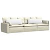 vidaXL Sofa Pagalvės 2 pcs Balta 120 x 40 cm audinys