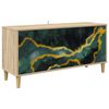 vidaXL Televizoriaus spintelė WIJHE 102 x 33 x 50 cm Sonoma ąžuolo