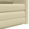 vidaXL Sofa lova 110cm Kreminė Dirbtinė Oda