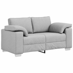 vidaXL Dvivietė sofa Debesų pilka 160 cm audinys