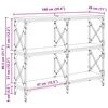 vidaXL Konsolinis stalas Senas medis 100 x 28 x 80,5 cm