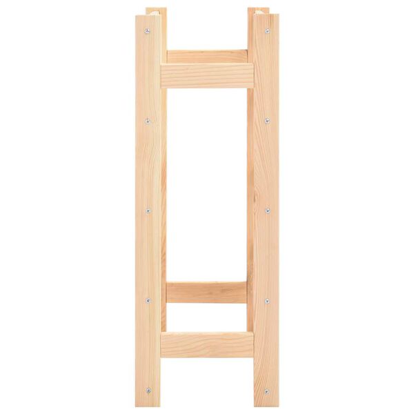 vidaXL Stovas vynui skirtas 20 butelių, pu&scaron;ies mediena