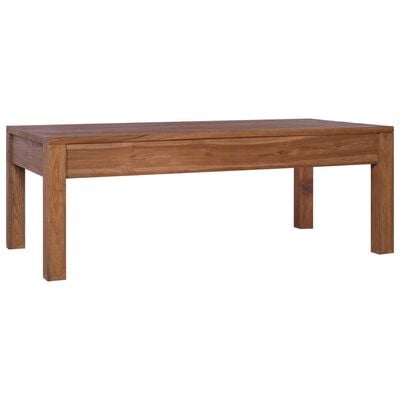 vidaXL Kavos staliukas, 110x60x40cm, tikmedžio medienos masyvas