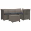 vidaXL 4 Vietų Sodo Sofa su Pagalvėlėmis Ratanų Imitacija PP