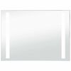 vidaXL Sieninis vonios kambario veidrodis su LED, 100x60cm