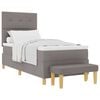 vidaXL Kiemas lova su pagalve Tortora 200 x 80 cm audinys
