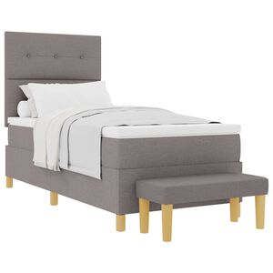 vidaXL Kiemas lova su pagalve Tortora 200 x 80 cm audinys