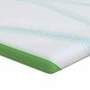 vidaXL Čiužinio papildymas Balta ir žalia 70 x 200 cm Žakardo audinys