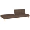vidaXL Dvivietė sofa-lova, taupe spalvos, audinys