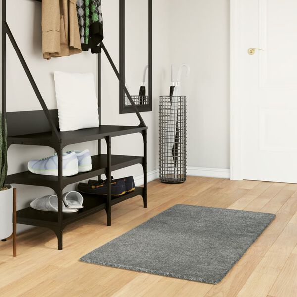 vidaXL Shaggy kilimas PAMPLONA, žalias, 60x110cm, aukšti šereliai