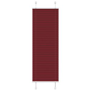 vidaXL Klostuotos žaliuzės, bordo spalvos, 45x100 cm, audinys, plotis 44,4 cm, poliesteris
