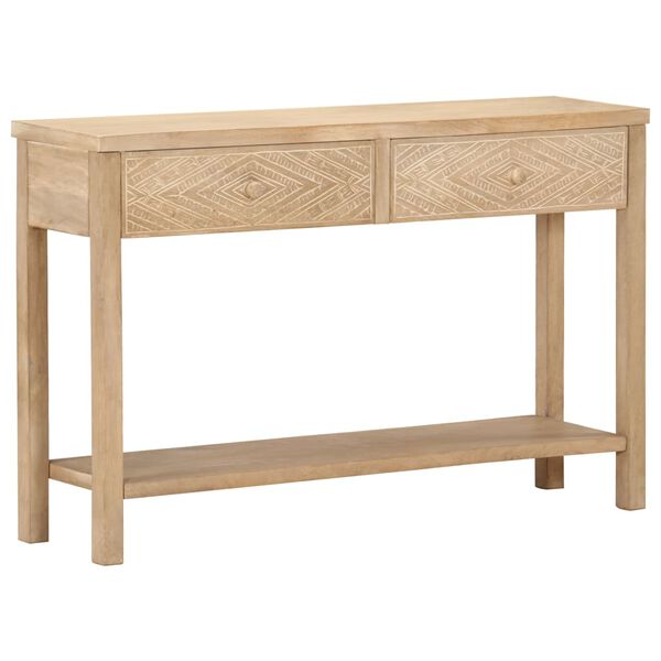 vidaXL Konsolinis staliukas, 118x30x75cm, mango medienos masyvas