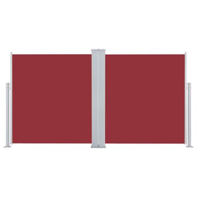vidaXL Ištraukiama šoninė pertvara, raudonos spalvos, 170x600cm