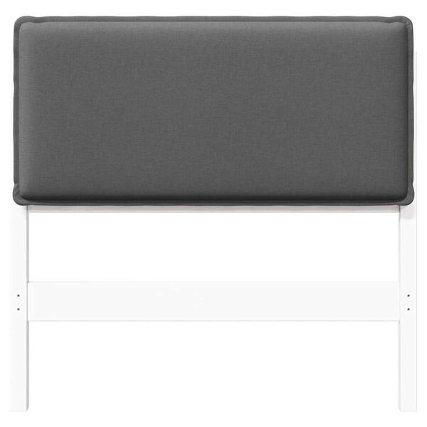 vidaXL Apmu&scaron;ta lovos galvūgalis Balta ir &scaron;viesiai pilka 100 cm