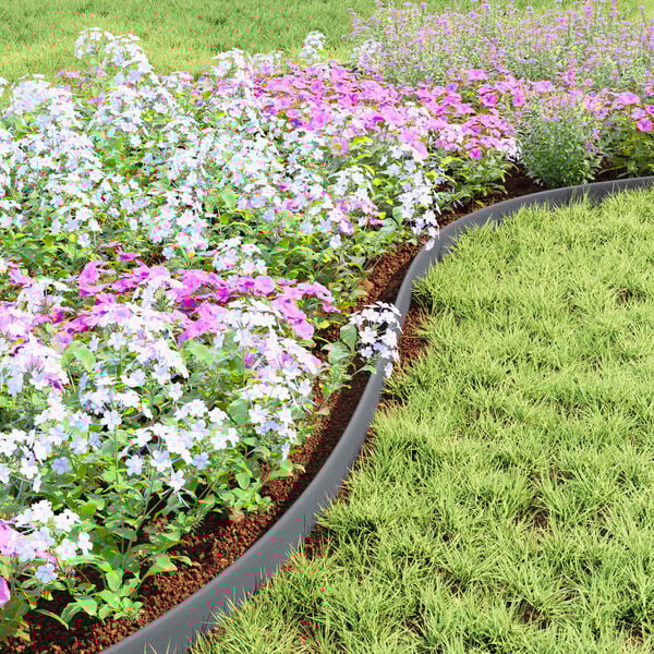 vidaXL Vejos borteliai Pilka 3000 x 4 x 5 cm Plastmasė