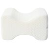 vidaXL Knee Pillow Baltas Atminties putplastis ir poliesteris